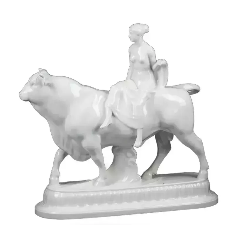 Kpm Porcelain Figurine The Rape Of Europal