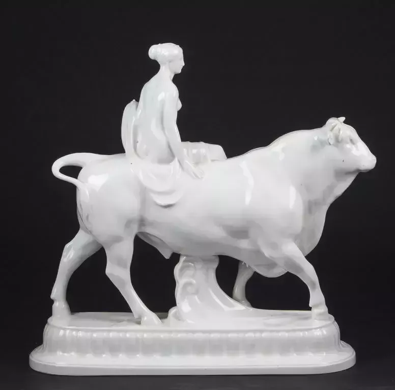 Kpm Porcelain Figurine The Rape Of Europal photo for sale