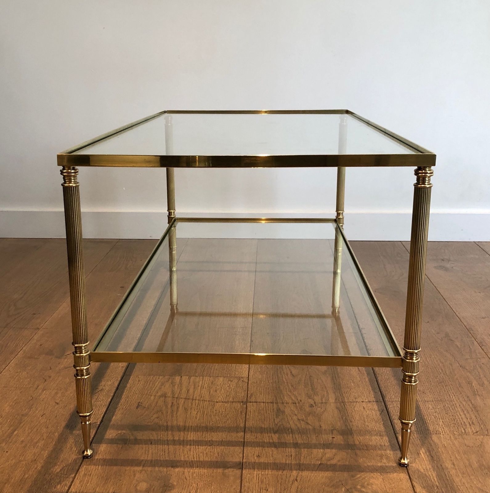 Brass Rectangular Coffee Table In The Style Of Maison Jansen. Circa 1940 photo buy