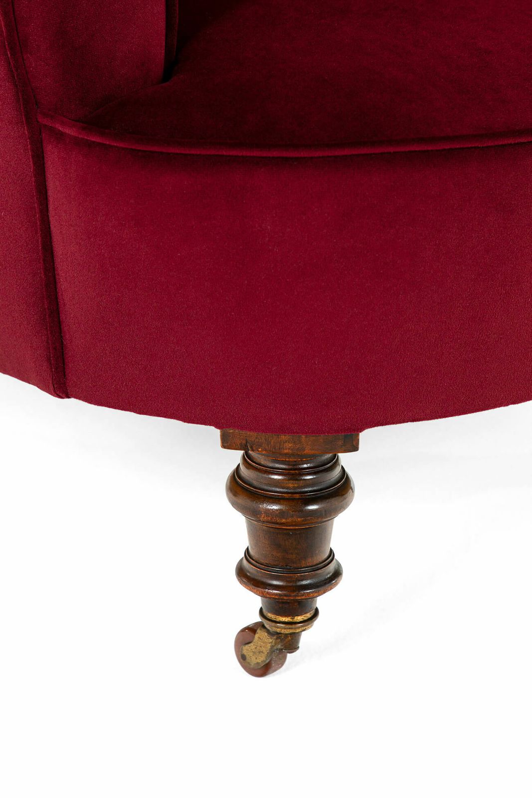 Victorian Velvet Armchair, 1800s photo vintage