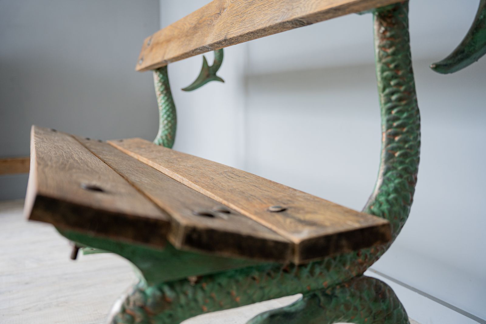 Garden Furniture Cast Iron Serpent Garden Bench photo
