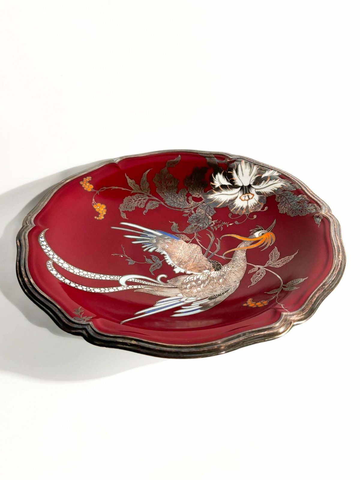 Rosenthal Porcelain Centerpiece Plate Chippendale Decoration 1940s photo Home Decor