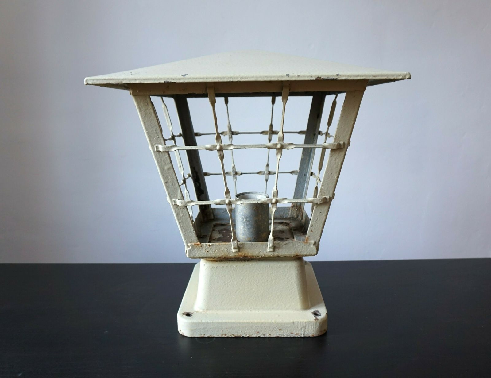 photo vinterior Metal Garden Lamp From The 1960s