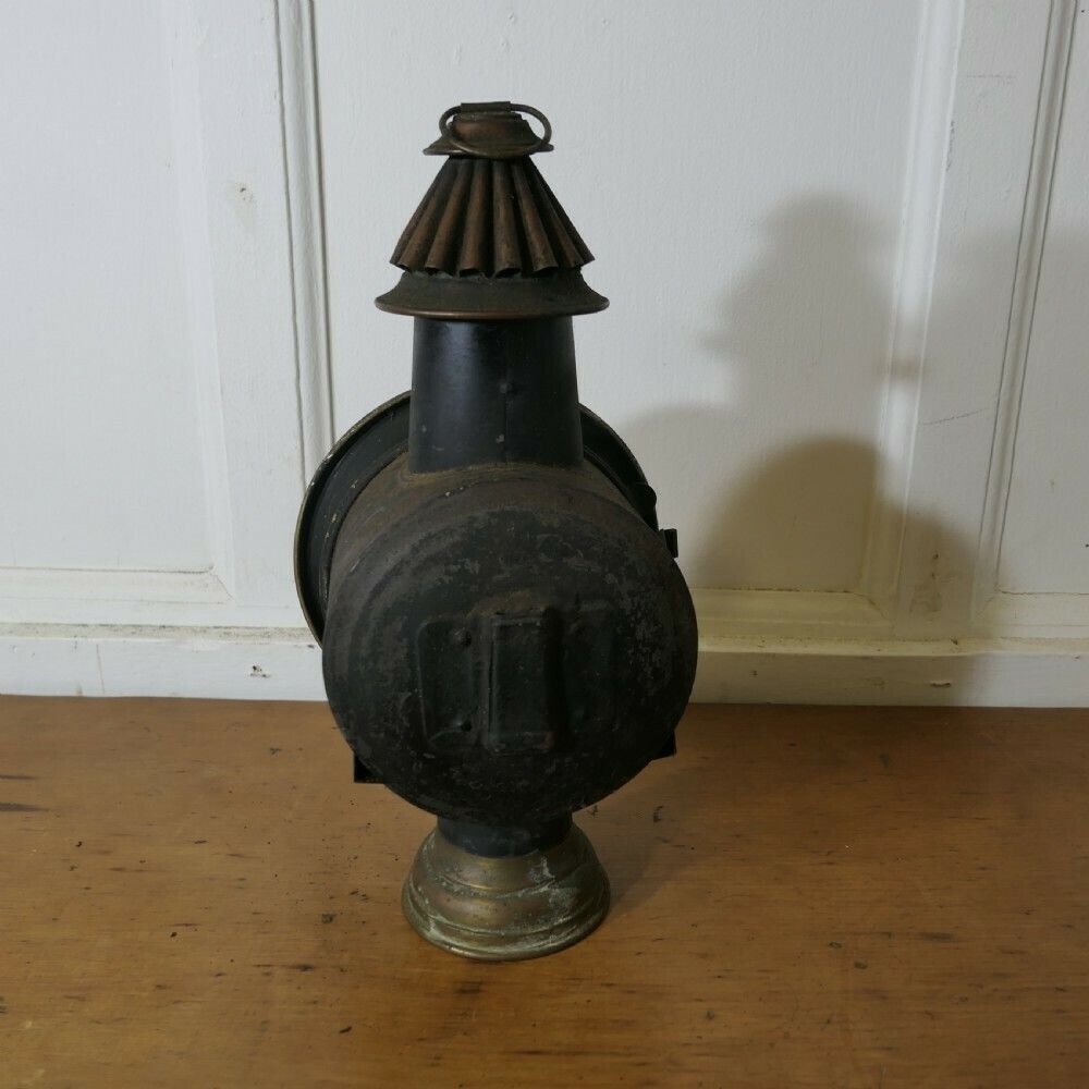 photo for sale A Superb Pair Of French Brass And Iron Carriage Lamps, By Daris