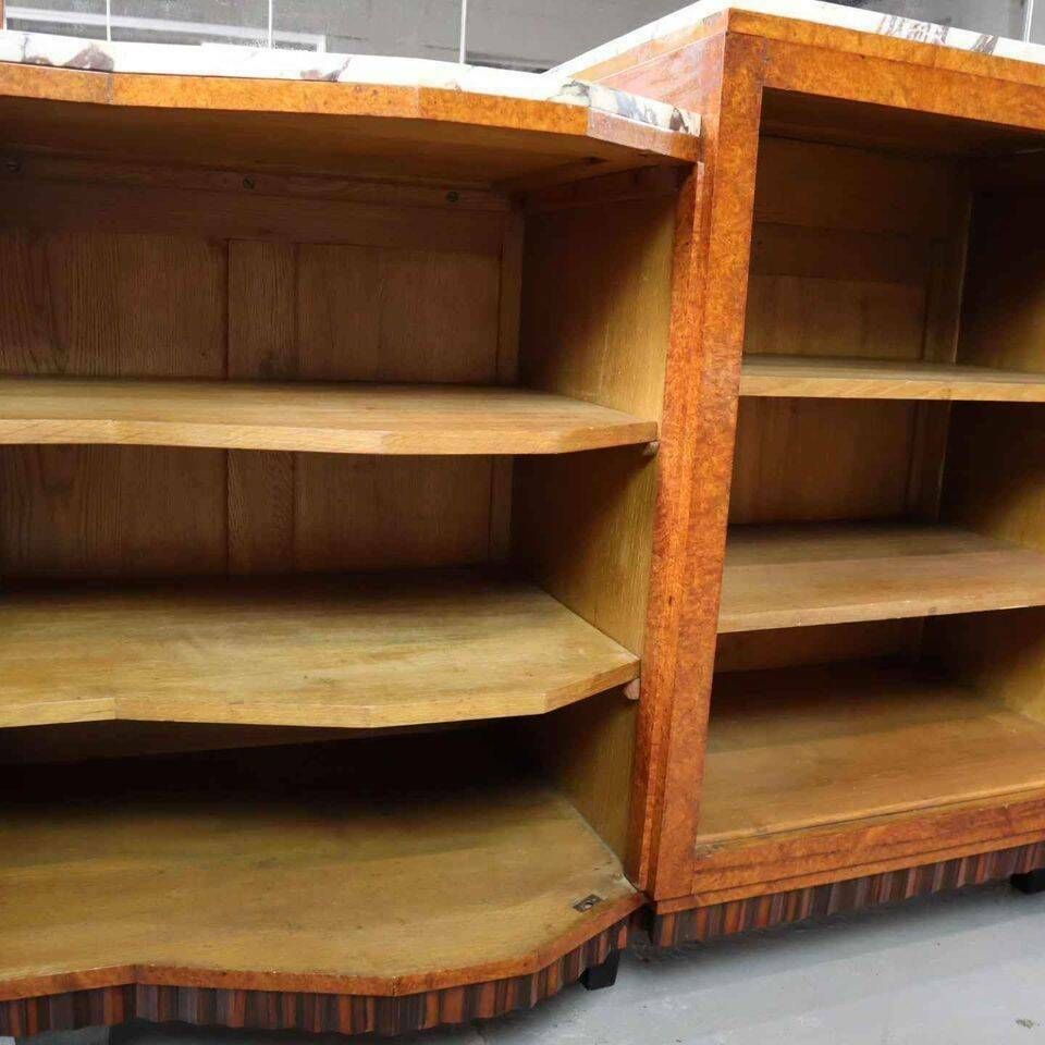 Buffet Art Déco, ébène De Macassar Et Loupe De Noyer, 1920 1930 photo Furniture