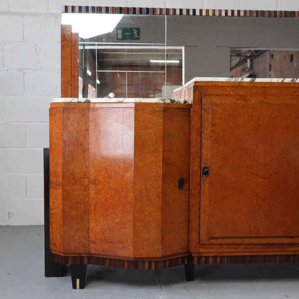 Furniture Buffet Art Déco, ébène De Macassar Et Loupe De Noyer, 1920 1930 photo