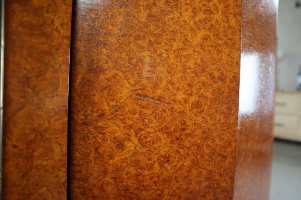 photo vintage Buffet Art Déco, ébène De Macassar Et Loupe De Noyer, 1920 1930