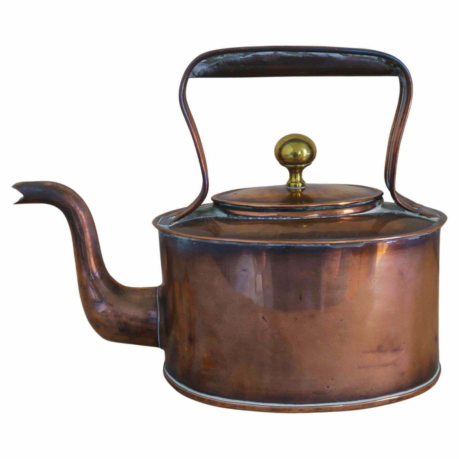 Antique Copper Kettle. English 19th Century