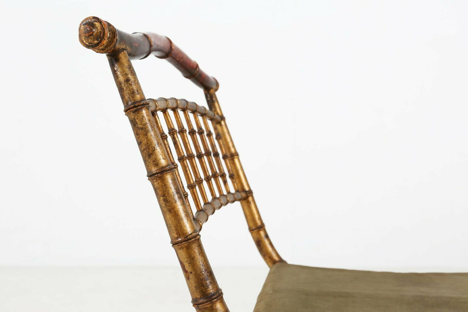 photo furniture Fabric Folding Chair, 1850s, 1800s
