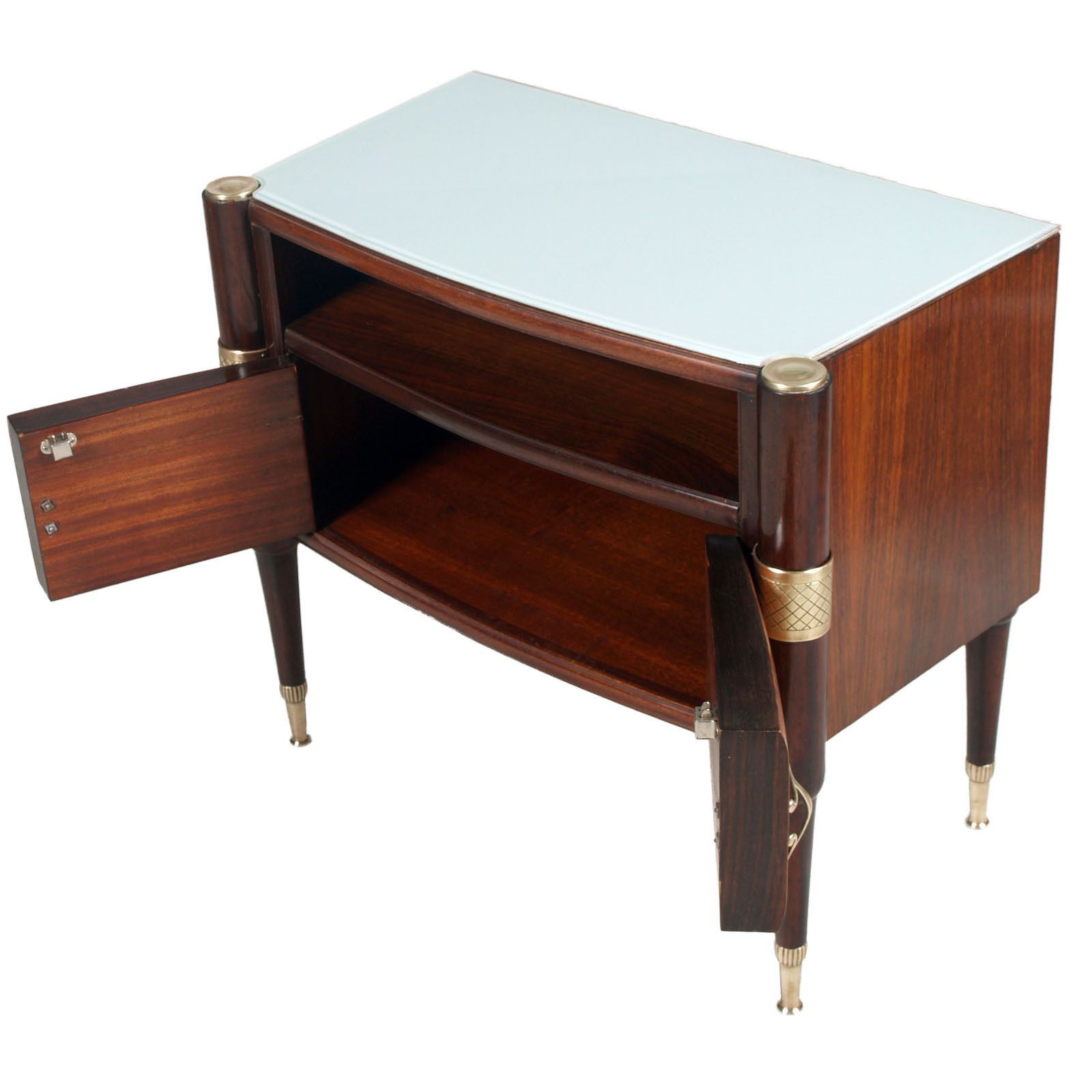 Mid Century Modern Pair Pier Luigi Colli Nightstands, By Permanente Mobili Cantù. photo buy