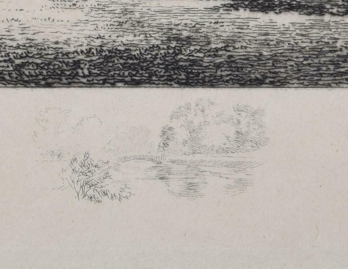 Henri Toussaint Christ's College, Cambridge Etching By Henri Toussaint 1880 photo vinterior