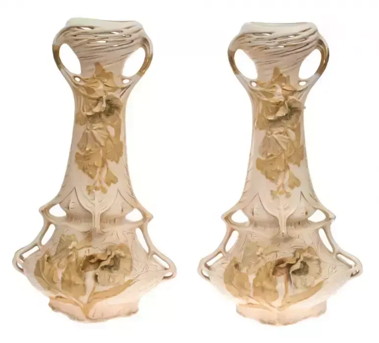Set Of Art Nouveau Style Vases (3 Pcs.) photo furniture