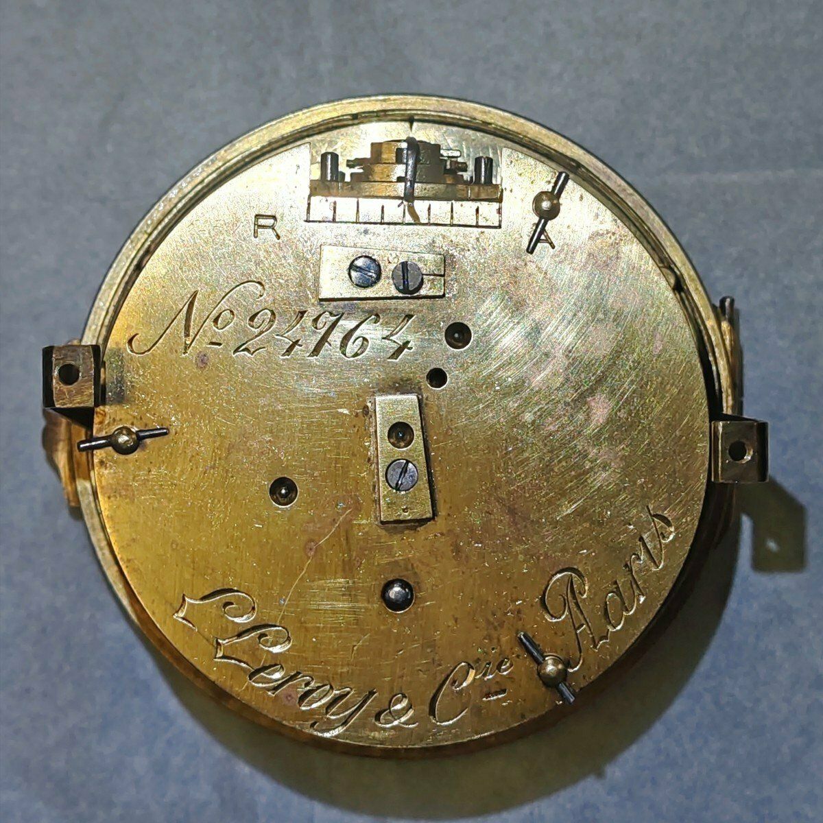 L. Leroy & Cie Paris, Travel Clock Late 19th Century photo vintage