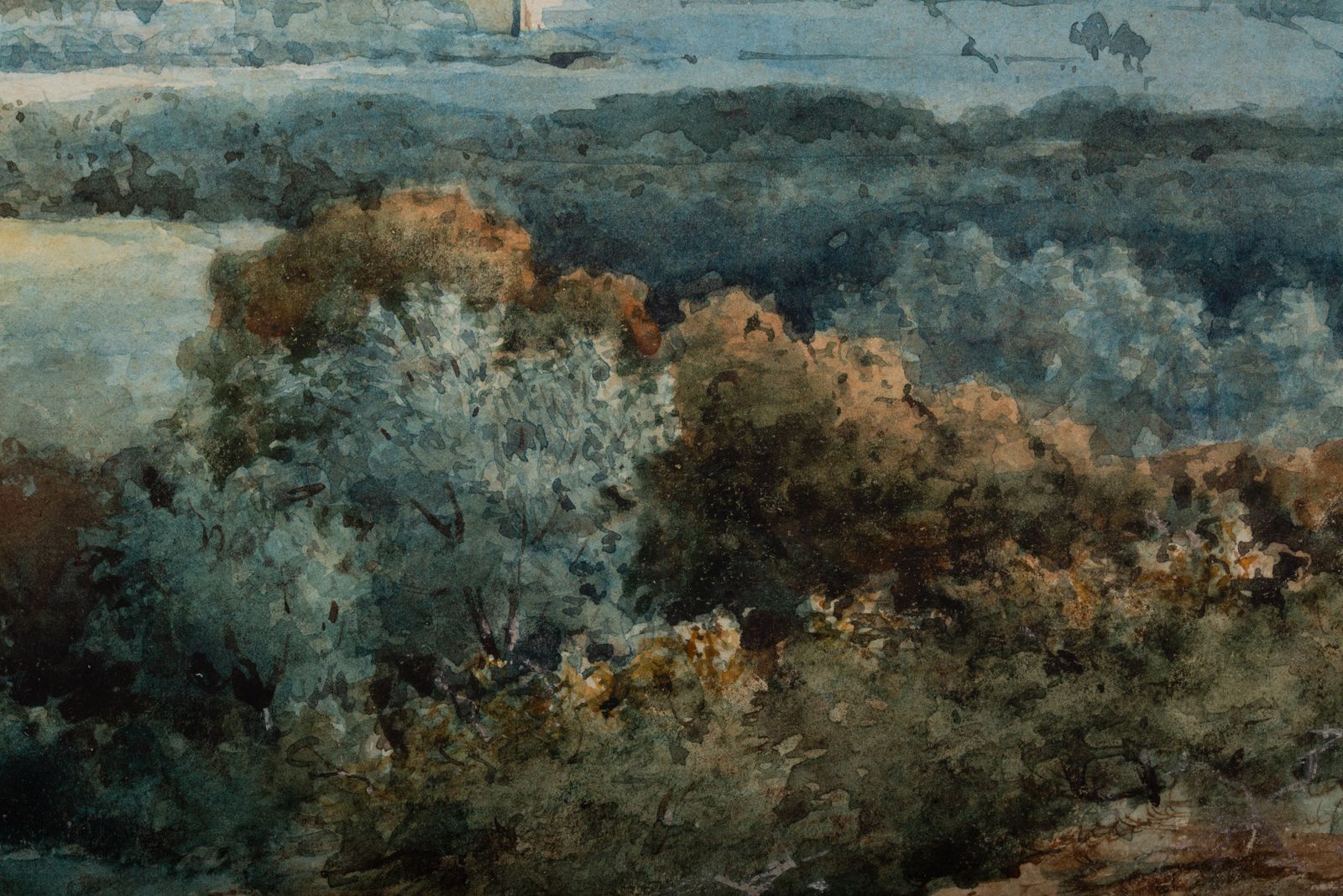 photo vinterior 'Gezicht Op Haarlem Met De St. Bavo' Door Johannes Joseph Destrée ( 1827 – 1888 )