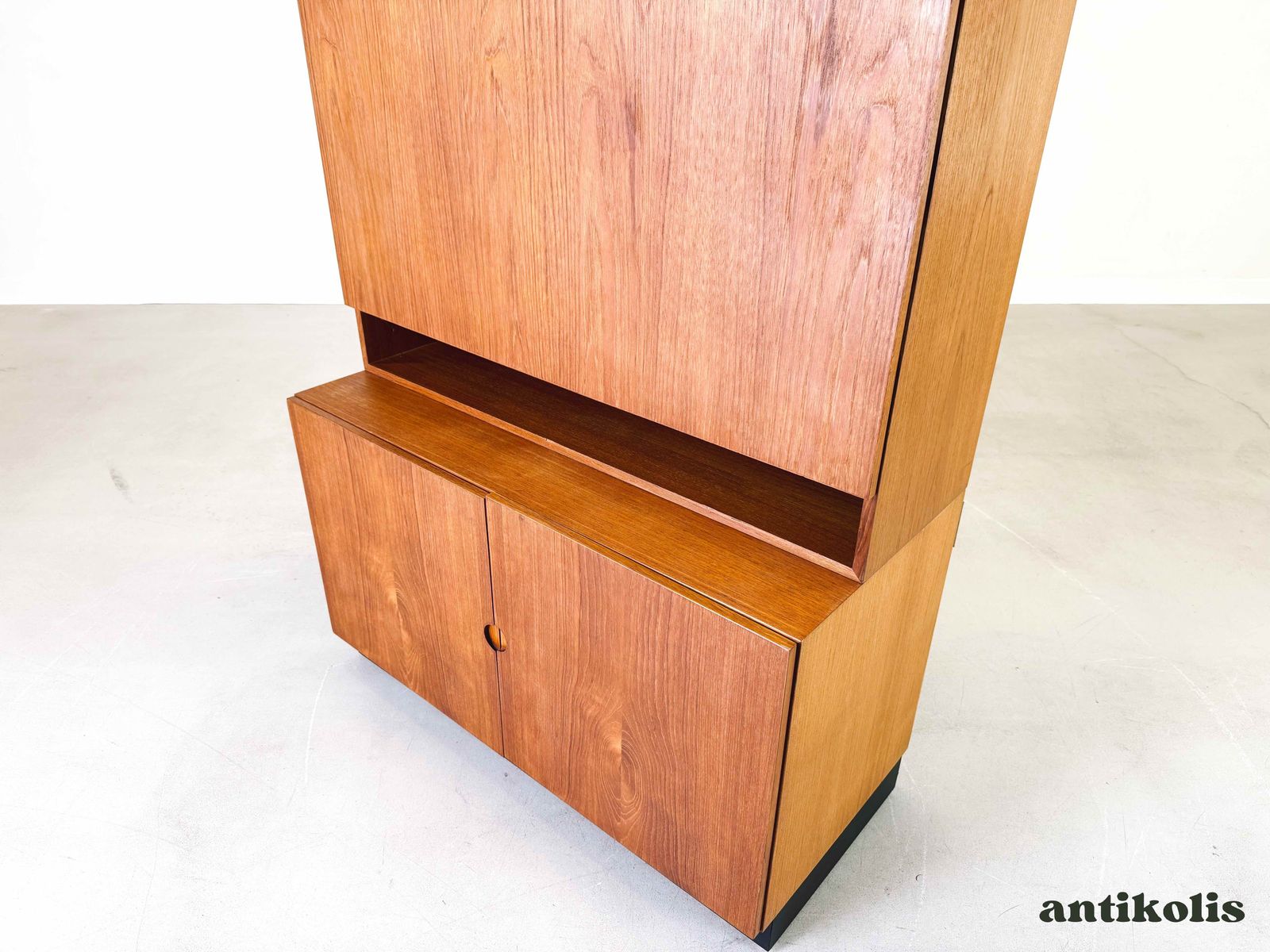Furniture Mid Century Secretary Bookcase Bramin Sven Ellekär Teak Shelf Cabinet photo