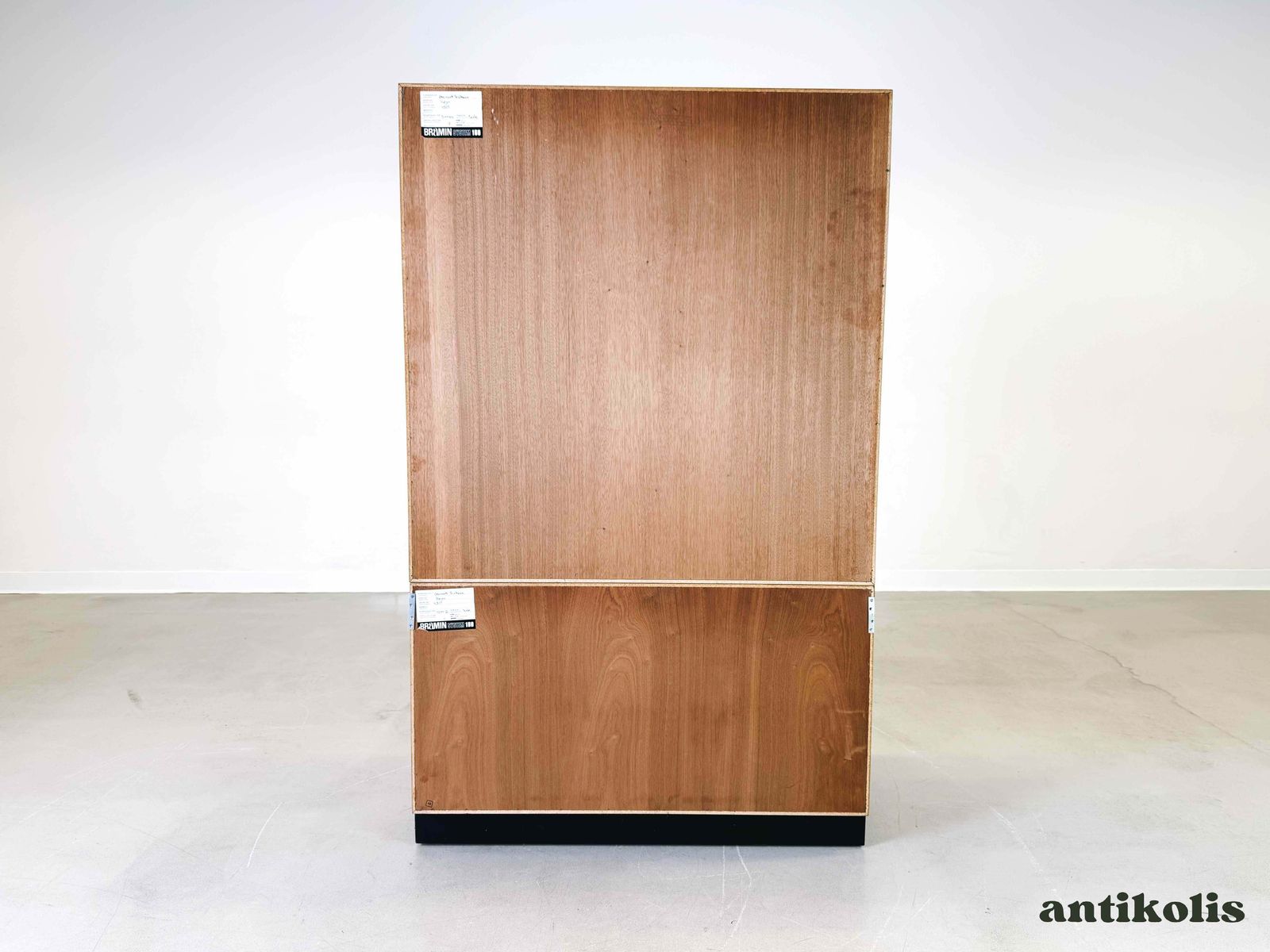 825.0 Mid Century Secretary Bookcase Bramin Sven Ellekär Teak Shelf Cabinet photo