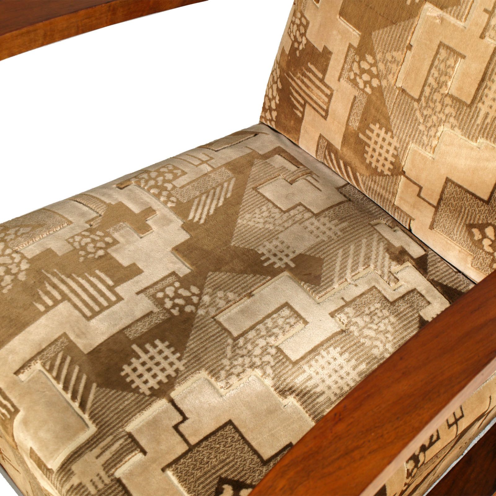 13800.0 Early 20th Century, Pair Of Italy Art Deco Armchairs, Fortunato Depero Attributed photo