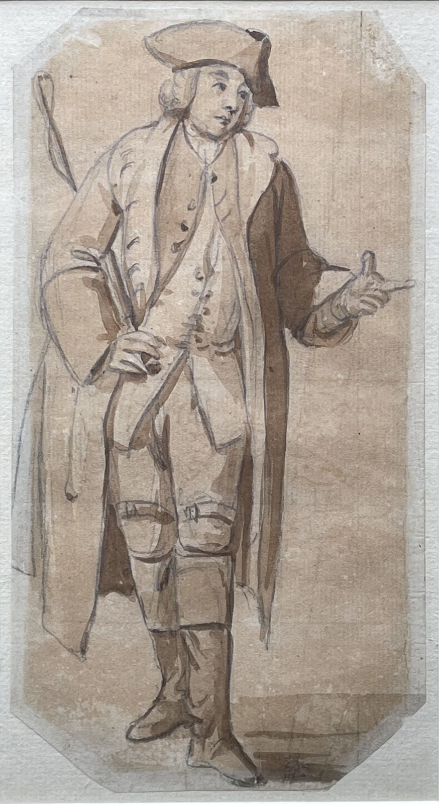 Paul Sandby   18th Century British Drawing Of A Man