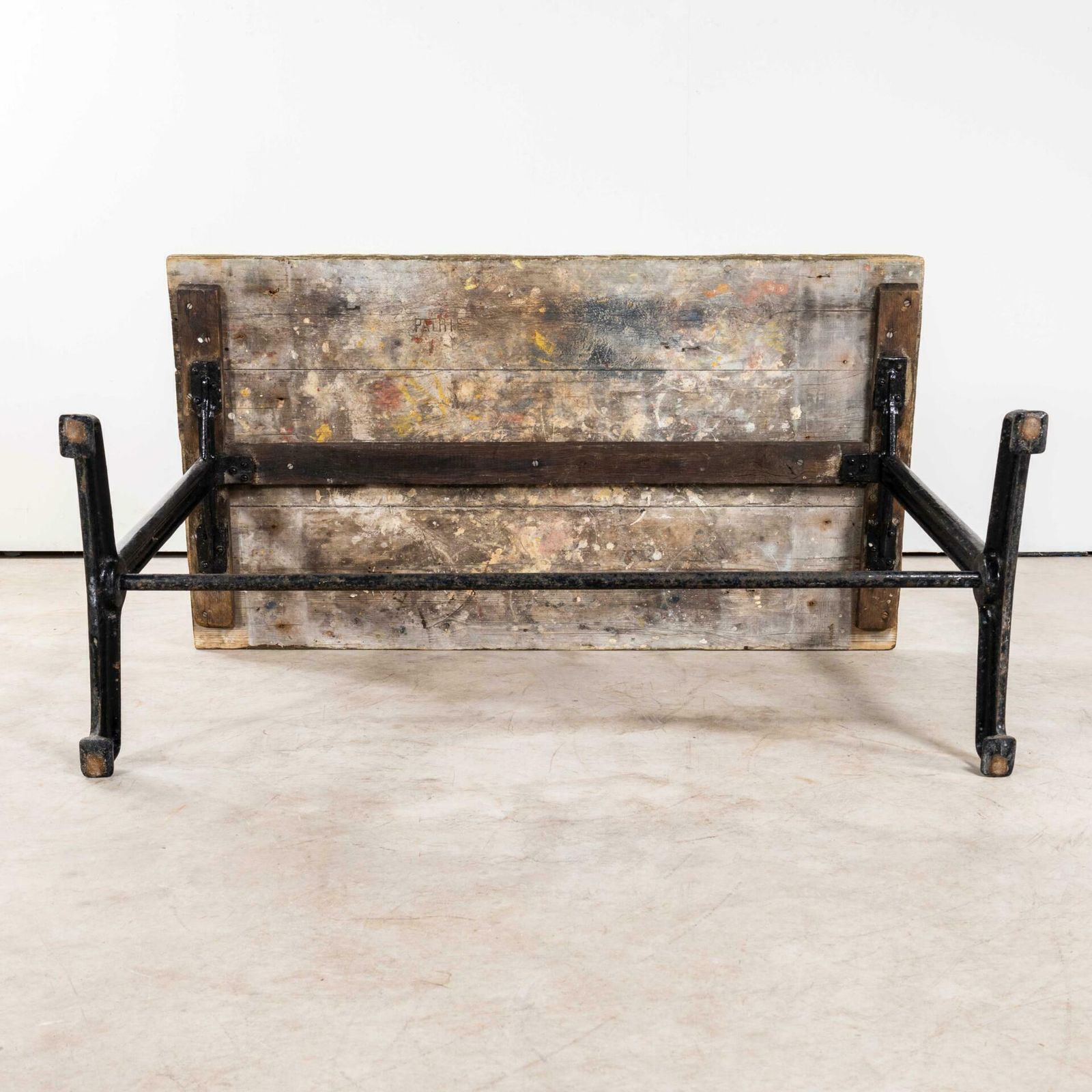 1930’s Original Cast Base Fischel Bistro Dining Table photo buy