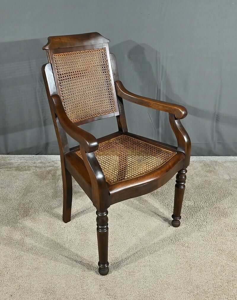 Solid Beech Barber Chair, Louis Philippe Style – Early 20th Century photo furniture