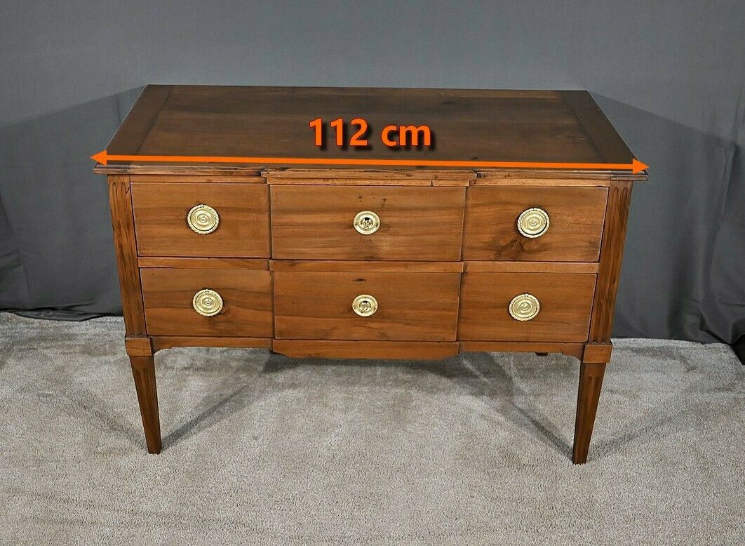 Sauteuse Chest Of Drawers In Walnut, Louis XVI Period – Late 18th Century photo furniture