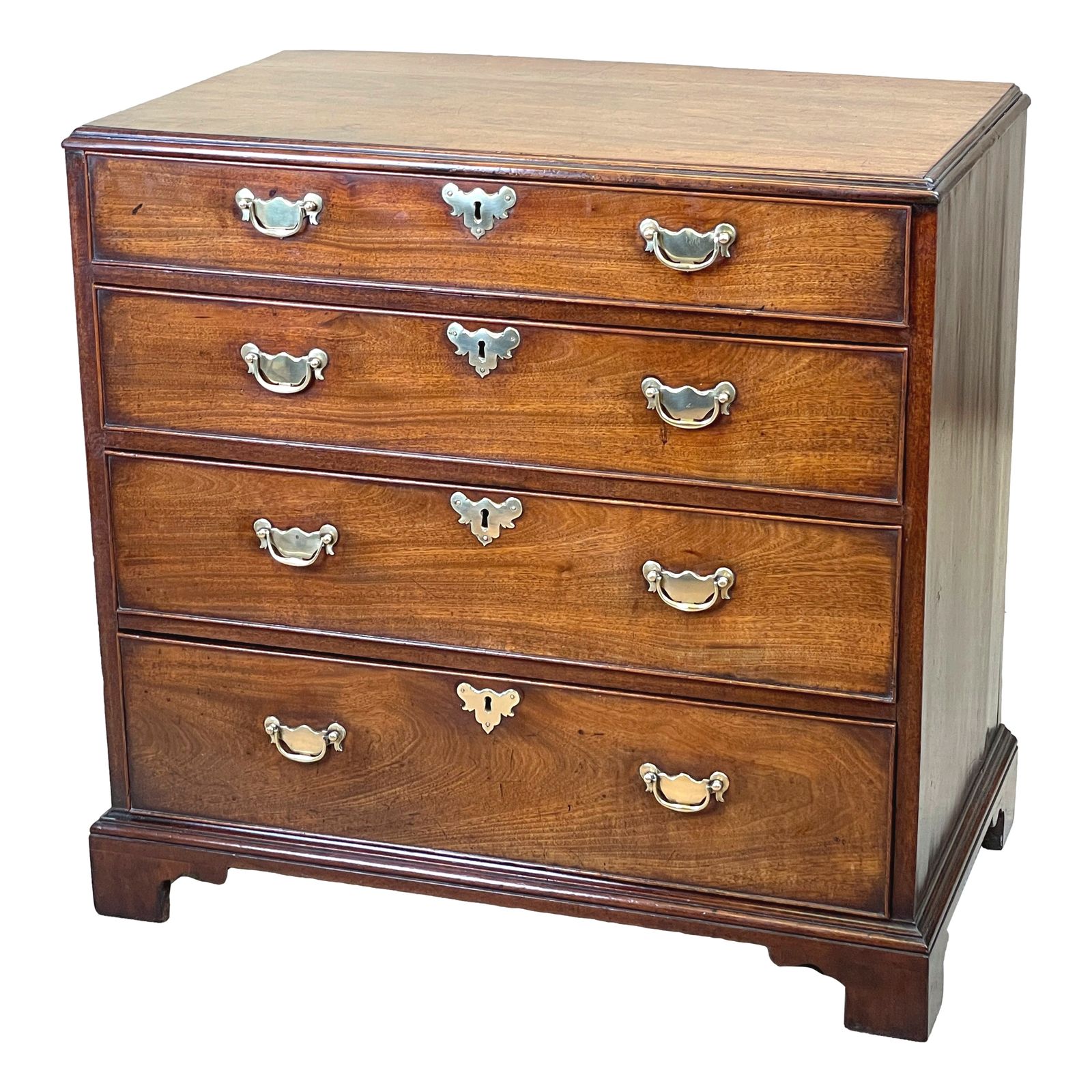 Small 18th Century Mahogany Chest Of Drawers (England, Circa 1750)