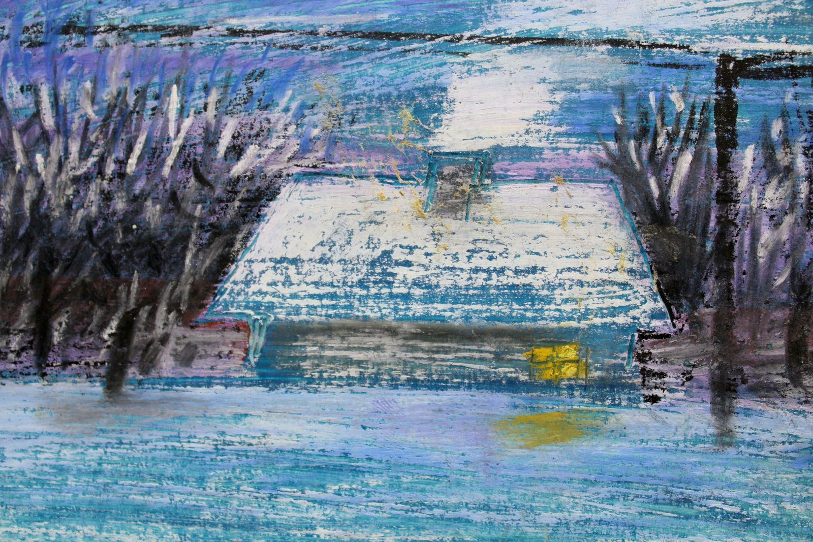 Atis Ievins Christmas. 1997, Cardboard, Mixed Media, 18.5x25 Cm 1997 photo Art