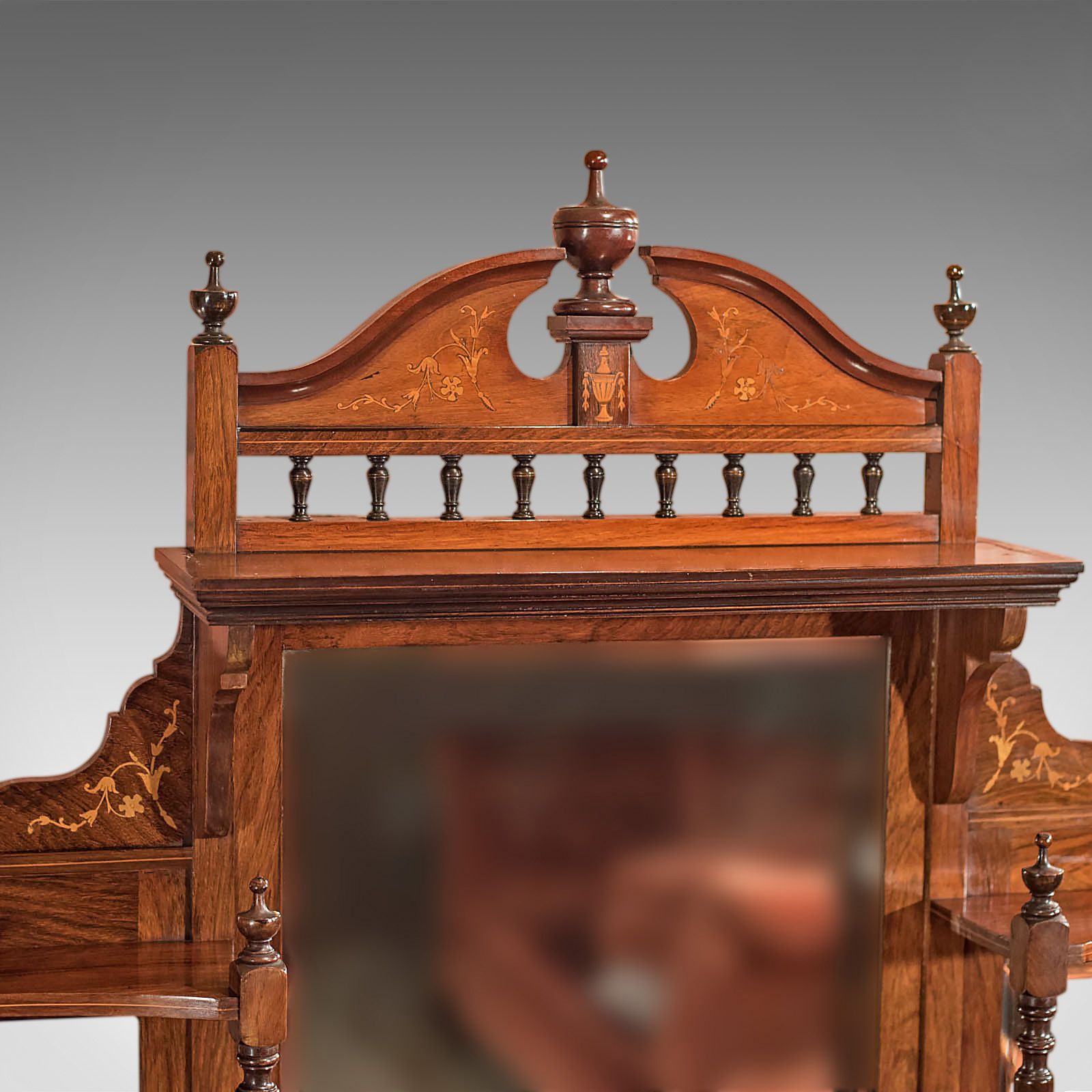 Antique Sideboard, Edwardian, Rosewood, Mirror Back Cabinet, Credenza C1910  photo furniture