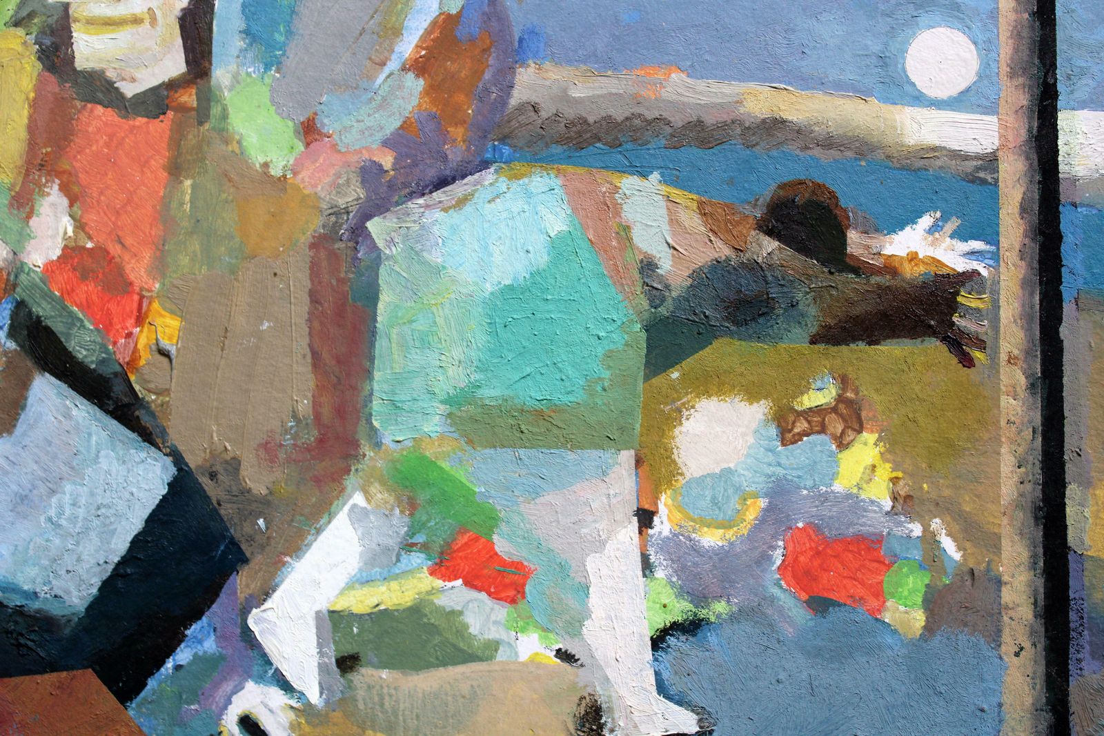 Victor Karnauh An Empty Game. Oil On Canvas, 42, 5 X 58, 5 Cm photo 1374.0