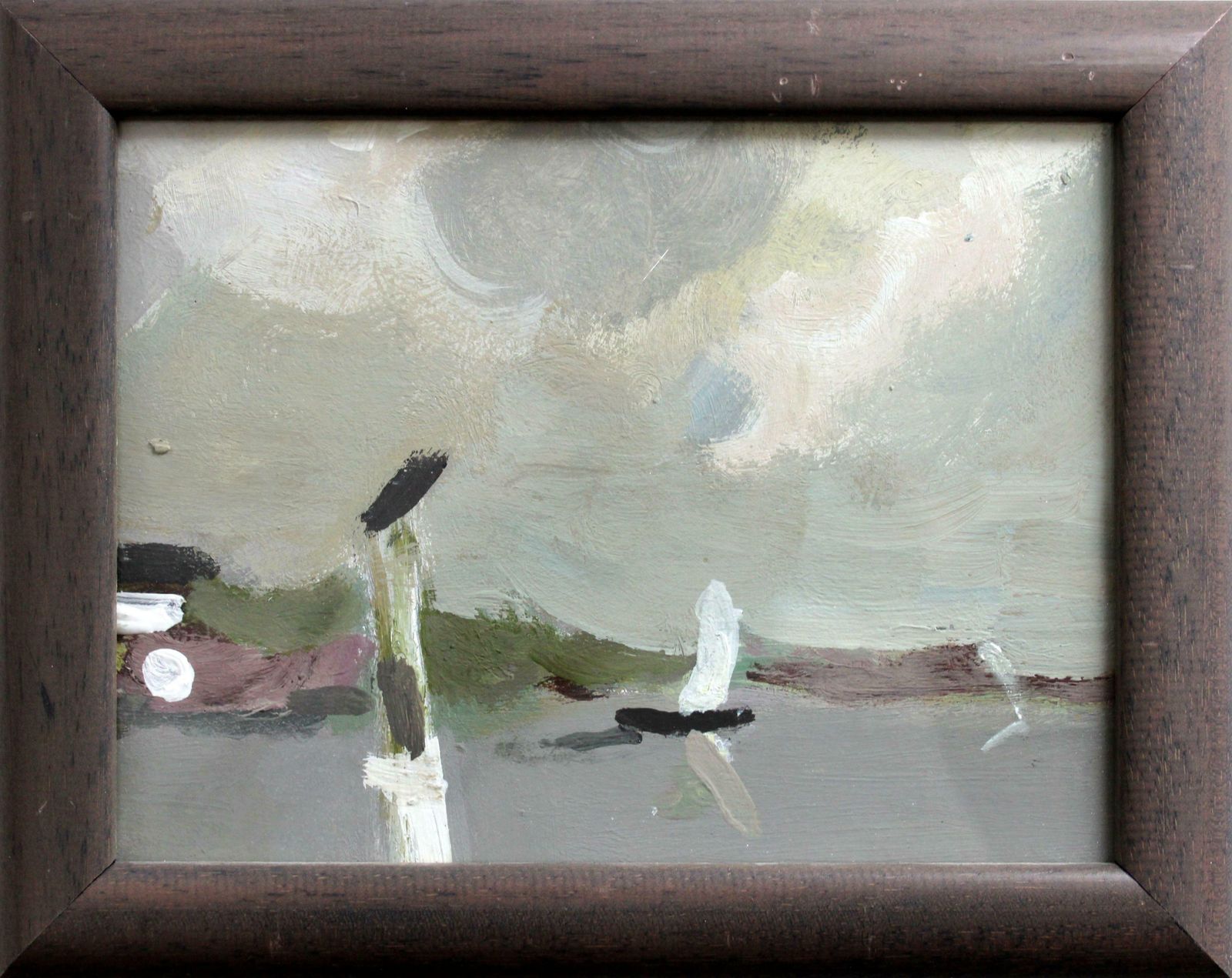 Victor Karnauh Landscape With A Sailboat. Oil On Cardboard, 14x19 Cm photo furniture