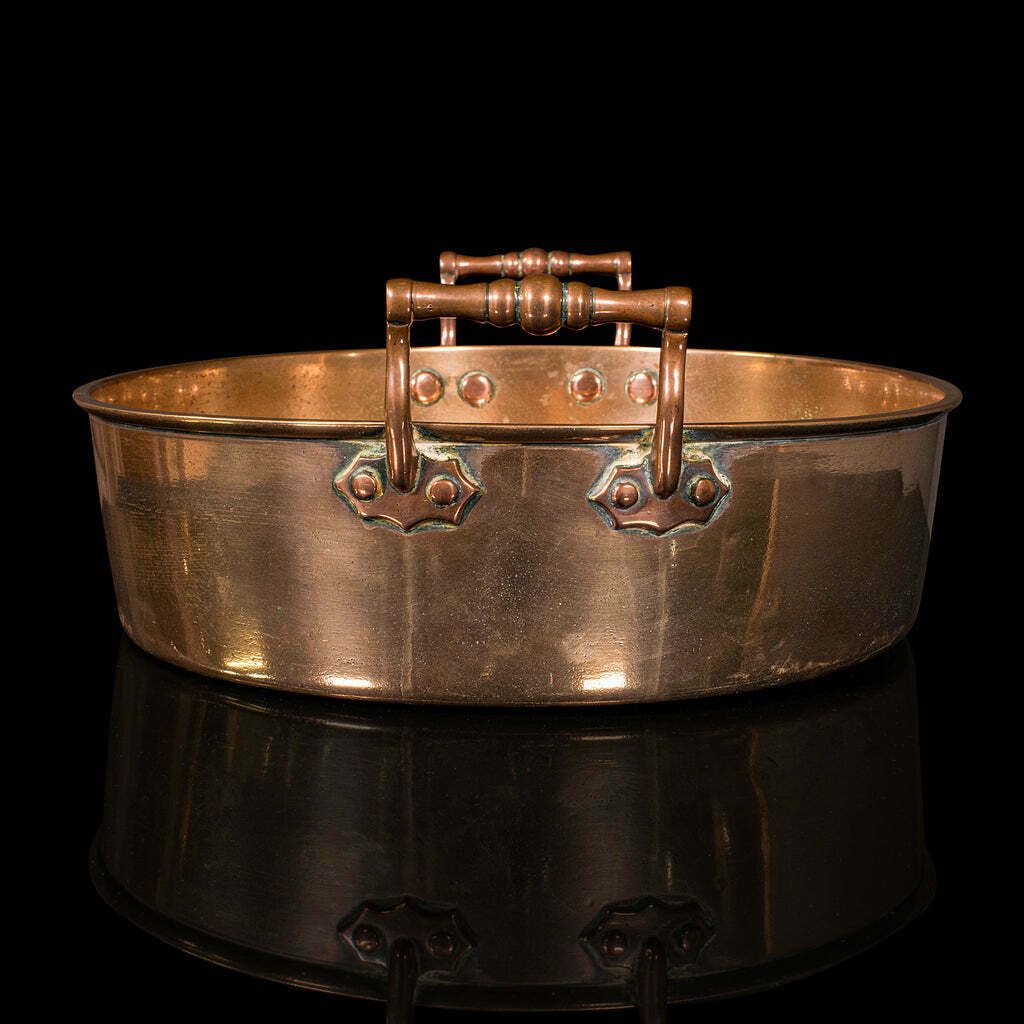 Antique Duck Roasting Pan, English, Bronze, Preserving Dish, Georgian, C.1800 photo 595.0