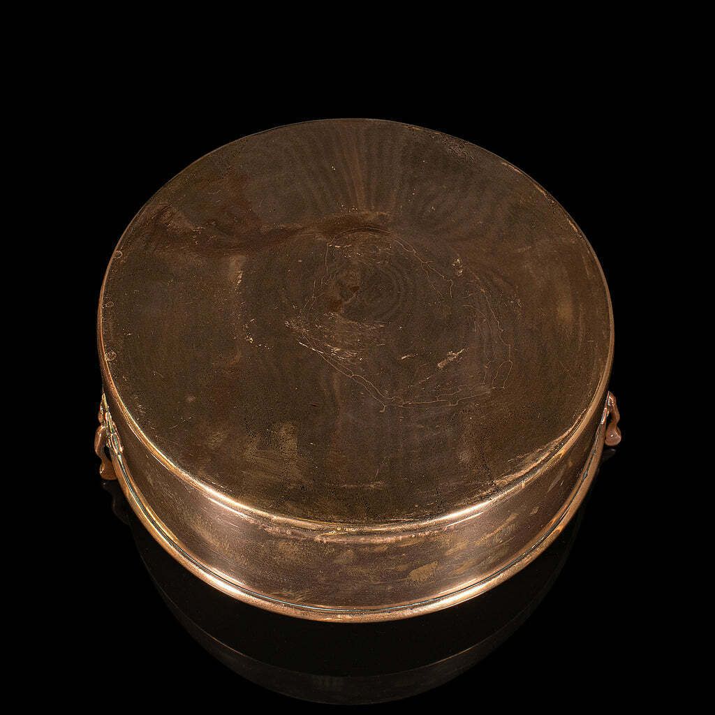 Antique Duck Roasting Pan, English, Bronze, Preserving Dish, Georgian, C.1800 photo vintage
