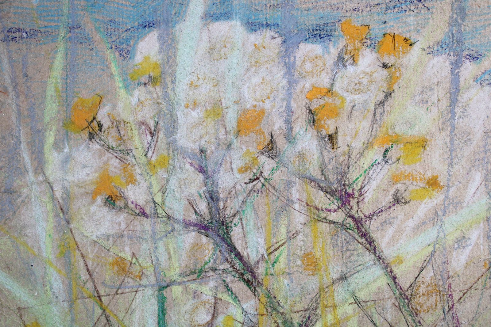 Victor Karnauh Feeling Of Spring. Paper, Pastel 21x23 Cm photo furniture