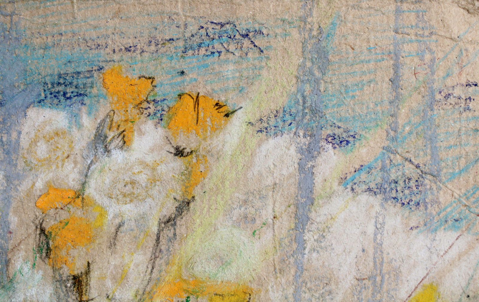 Victor Karnauh Feeling Of Spring. Paper, Pastel 21x23 Cm photo 155.0