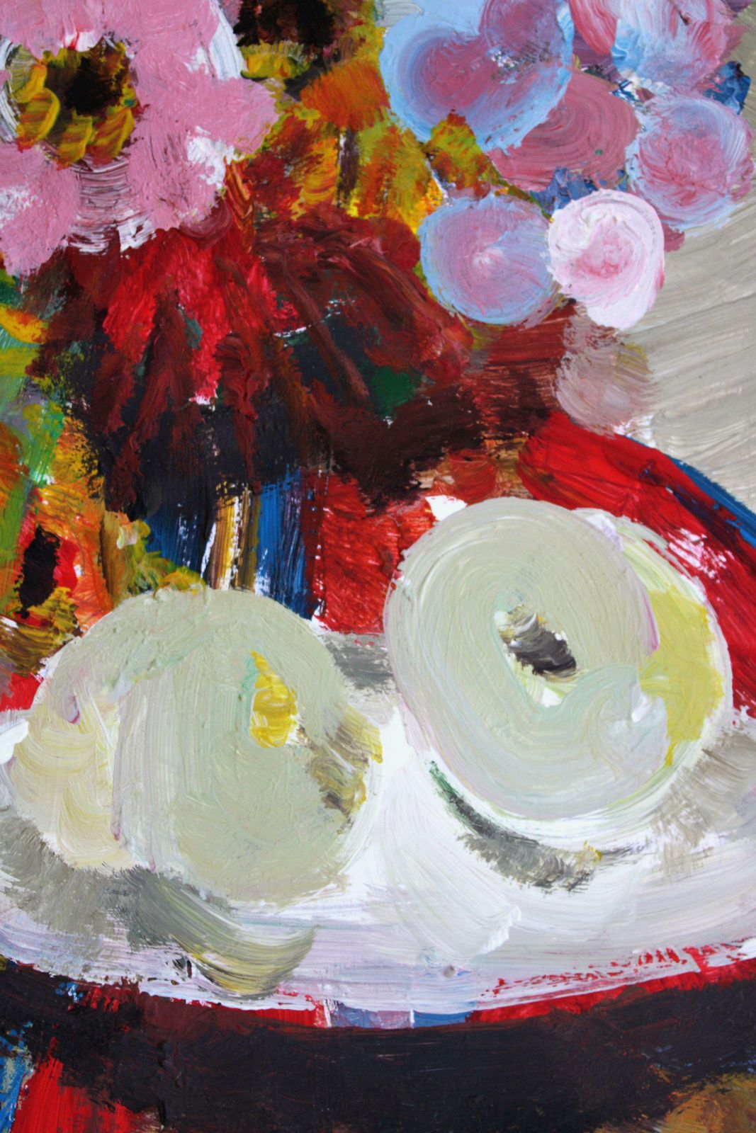 Victor Karnauh Still Life With Flowers And Apples. Oil On Paper, 42 X 30. 5 Cm photo furniture