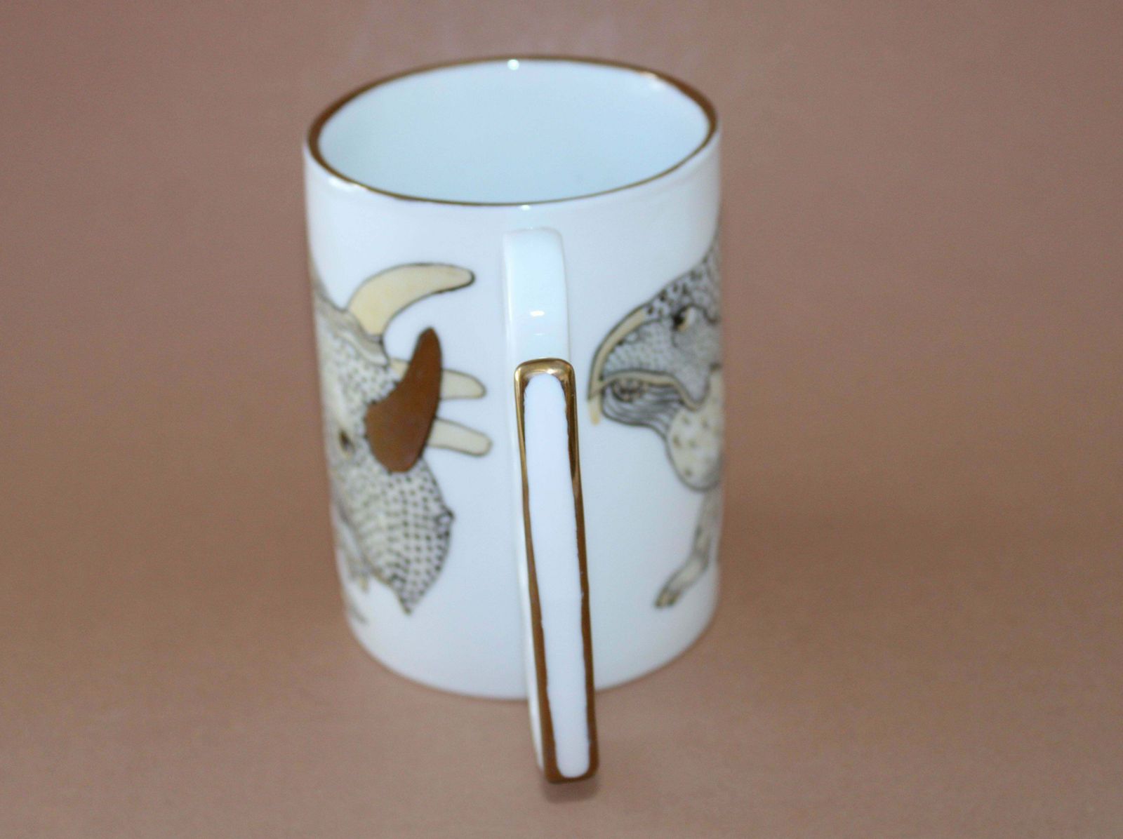 Antonina Paskevica Mug With Dinosaurs. Porcelain H 11, 5 Cm; D 8, 5 Cm photo vinterior