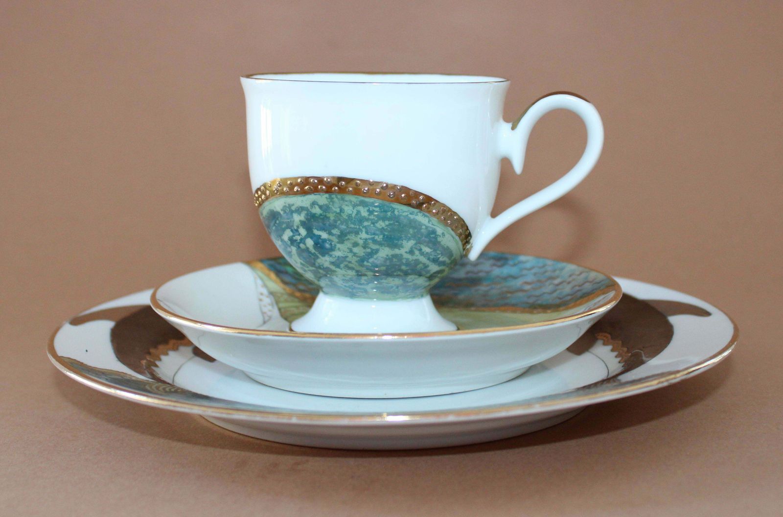 photo vinterior Antonina Paskevica Coffee Trio By Antonina Paskevica, Cup Height 7, 5 Cm; Diameter 8 Cm