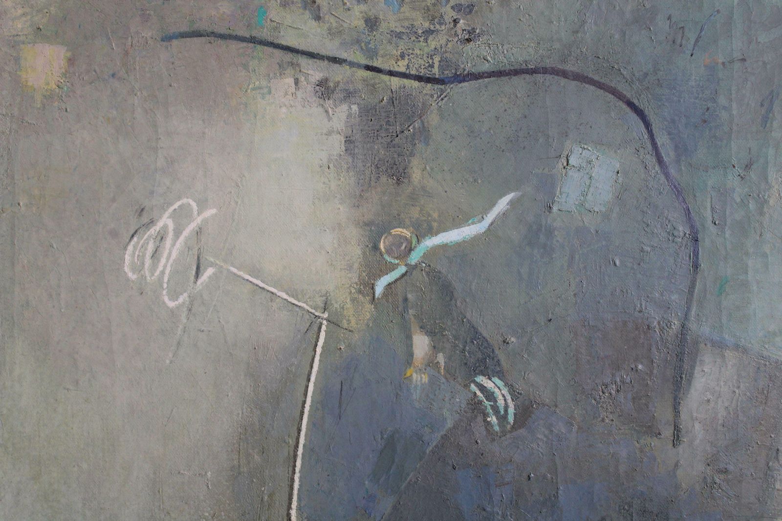 Victor Karnauh Green Game. 1998. Oil On Canvas, 95x90 Cm 1998 photo 2319.0