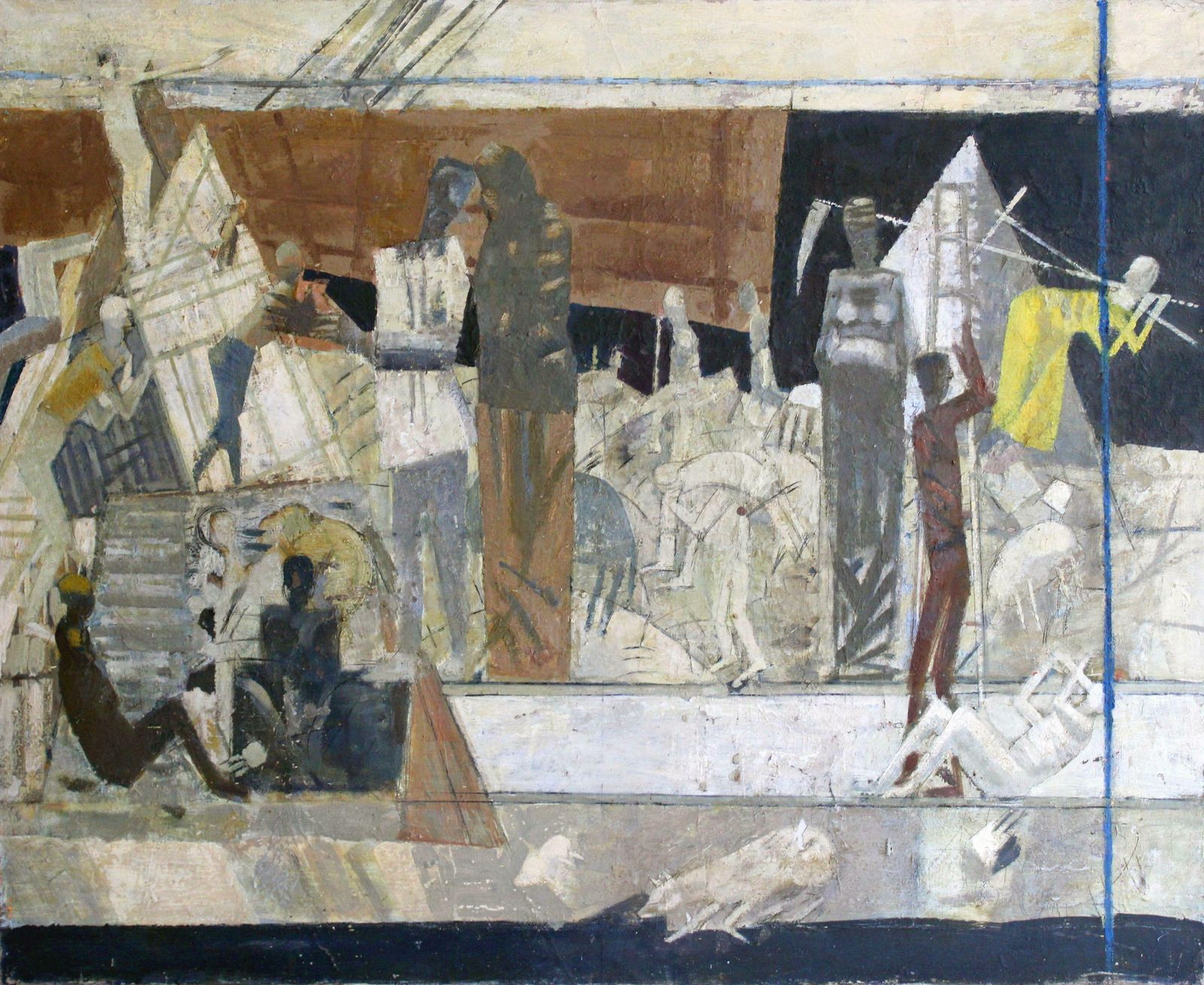 Victor Karnauh Game. Oil On Canvas, 90x110 Cm