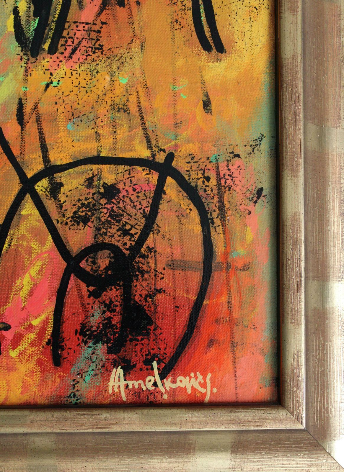Andrey Amelkovich Elementary School. 2000, Canvas, Mixed Media, 70x49 Cm 2000 photo Art