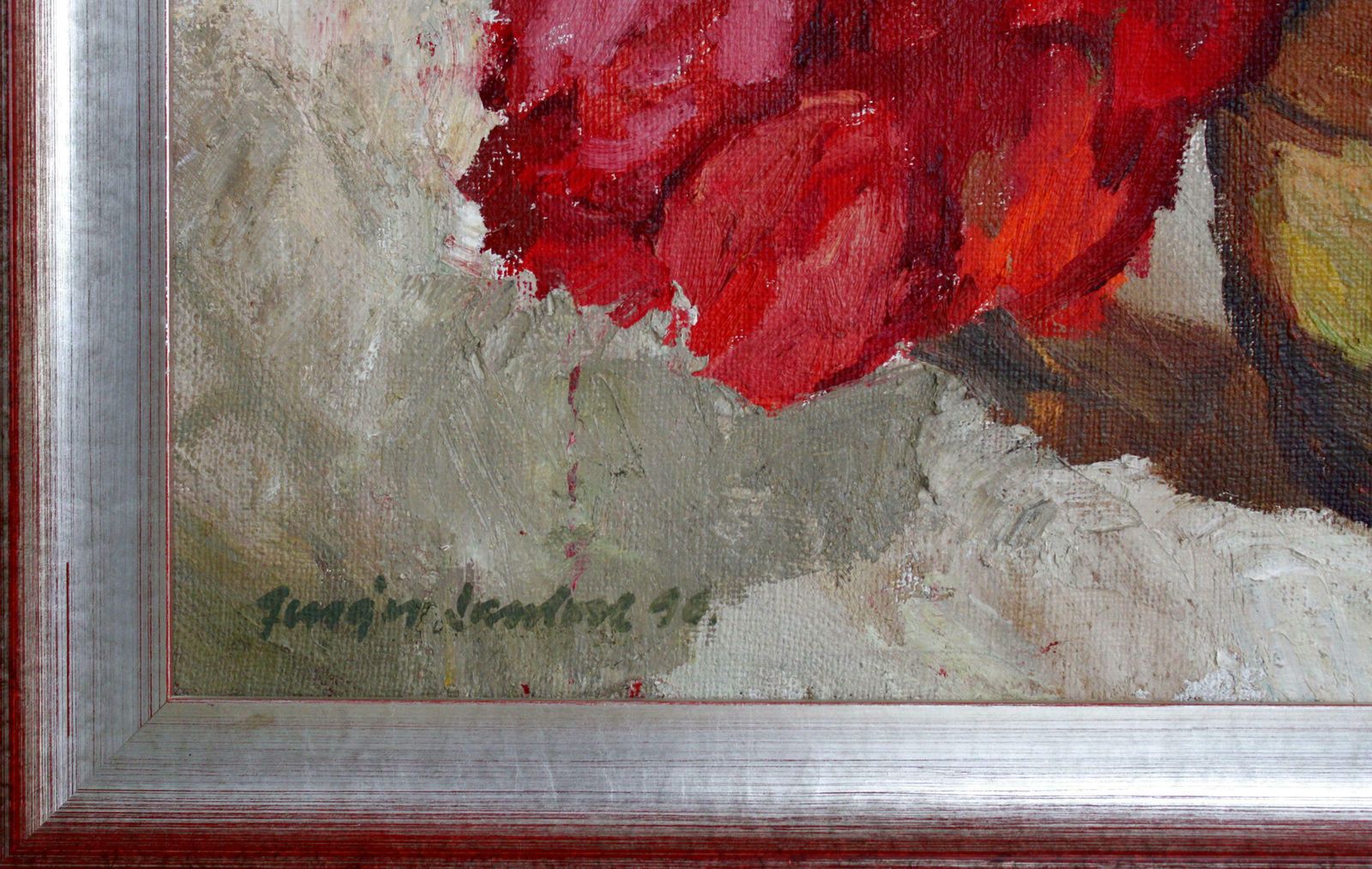 Jurgis Skulme Tulips. 1996. Oil On Canvas, 81х100 Cm photo furniture