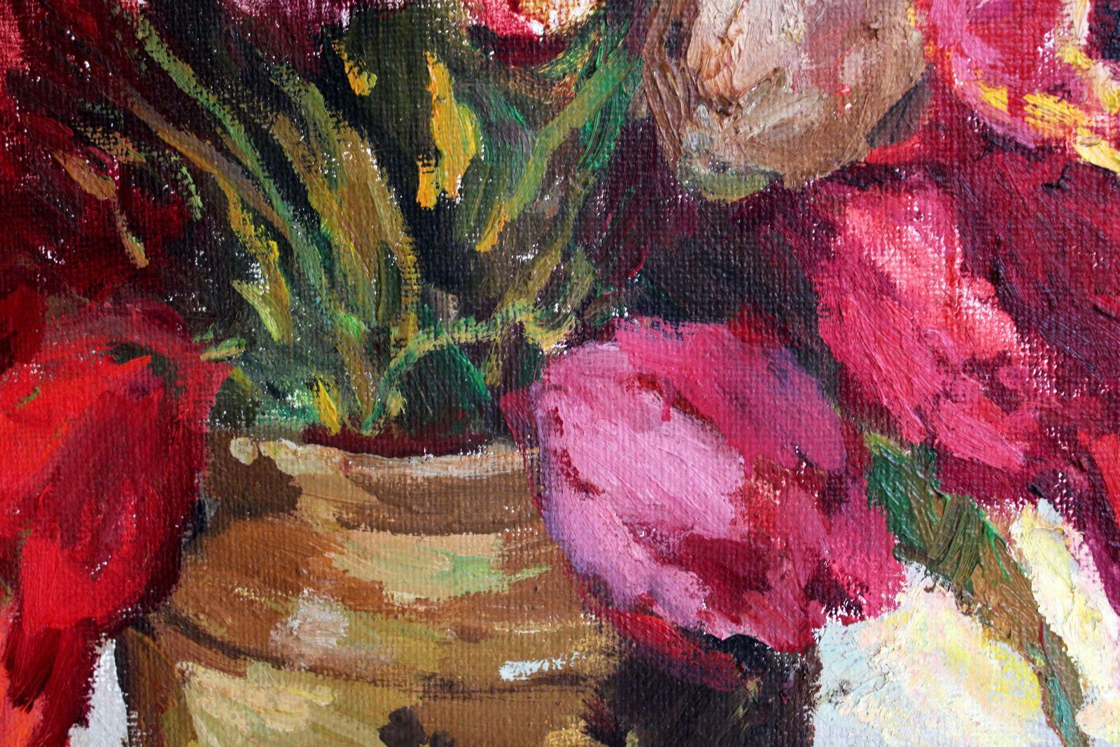 Jurgis Skulme Tulips. 1996. Oil On Canvas, 81х100 Cm photo vinterior