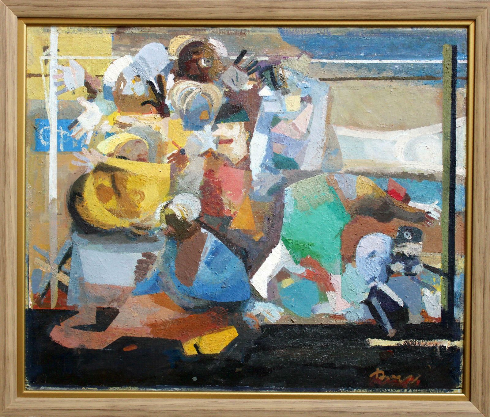 Victor Karnauh Joy. Oil On Cardboard, 47. 5 X 57 Cm 1990s photo furniture