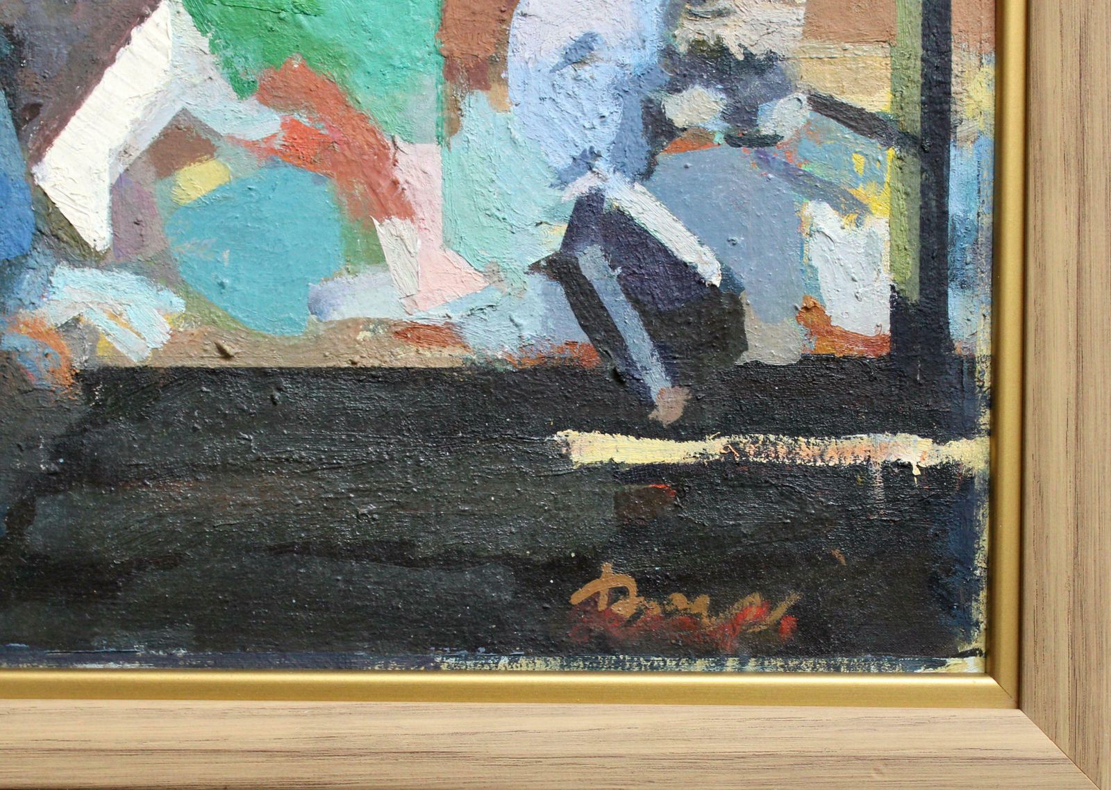 Victor Karnauh Joy. Oil On Cardboard, 47. 5 X 57 Cm 1990s photo for sale