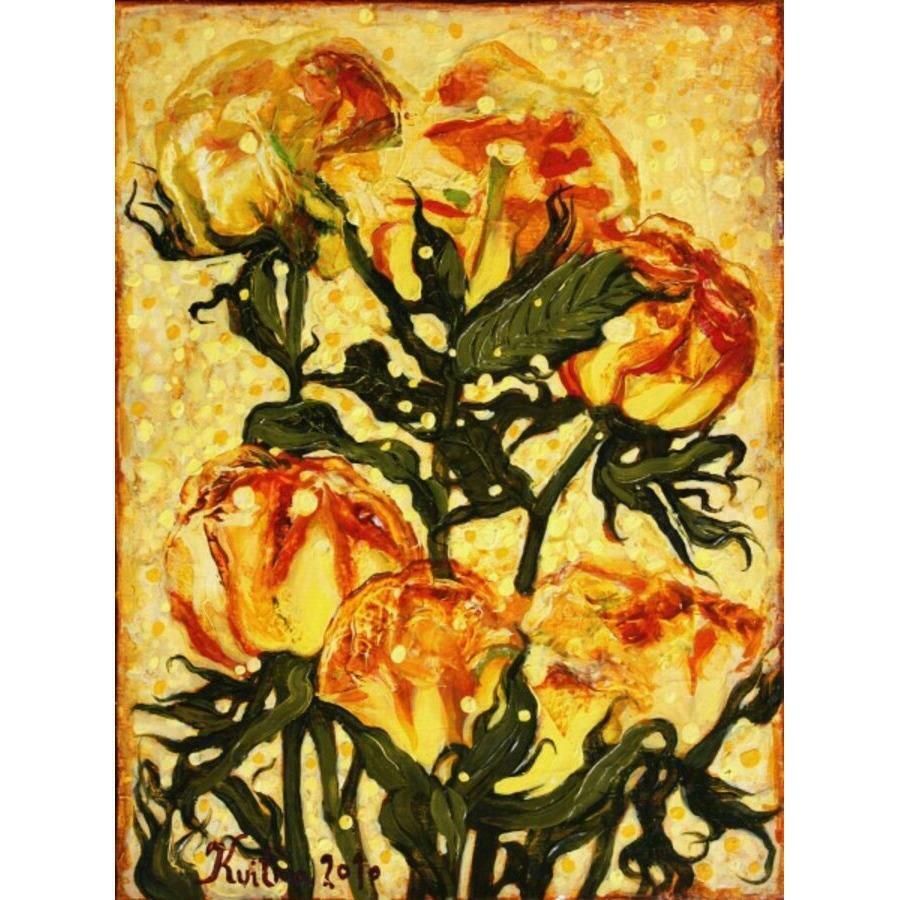 Kristine Kvitka Roses. 2010, Canvas, Oil, 39.5x29.5 Cm 2010