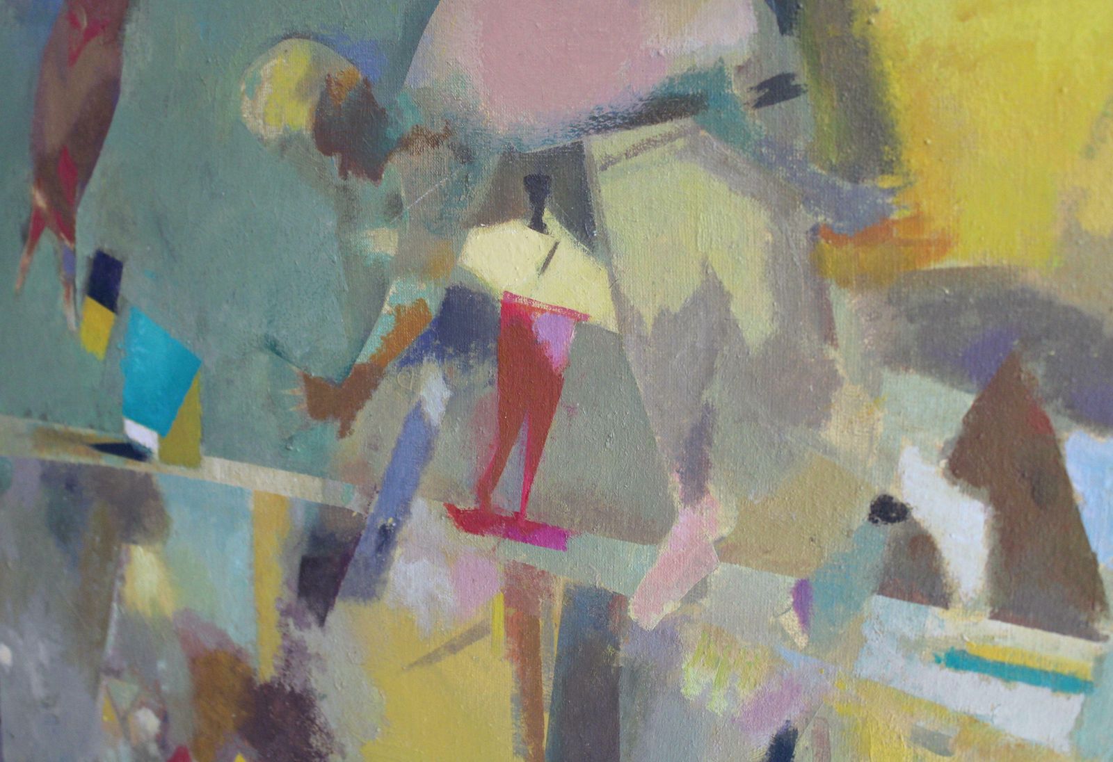 Victor Karnauh A Walk. Oil On Canvas, 80x81 Cm photo 2748.0