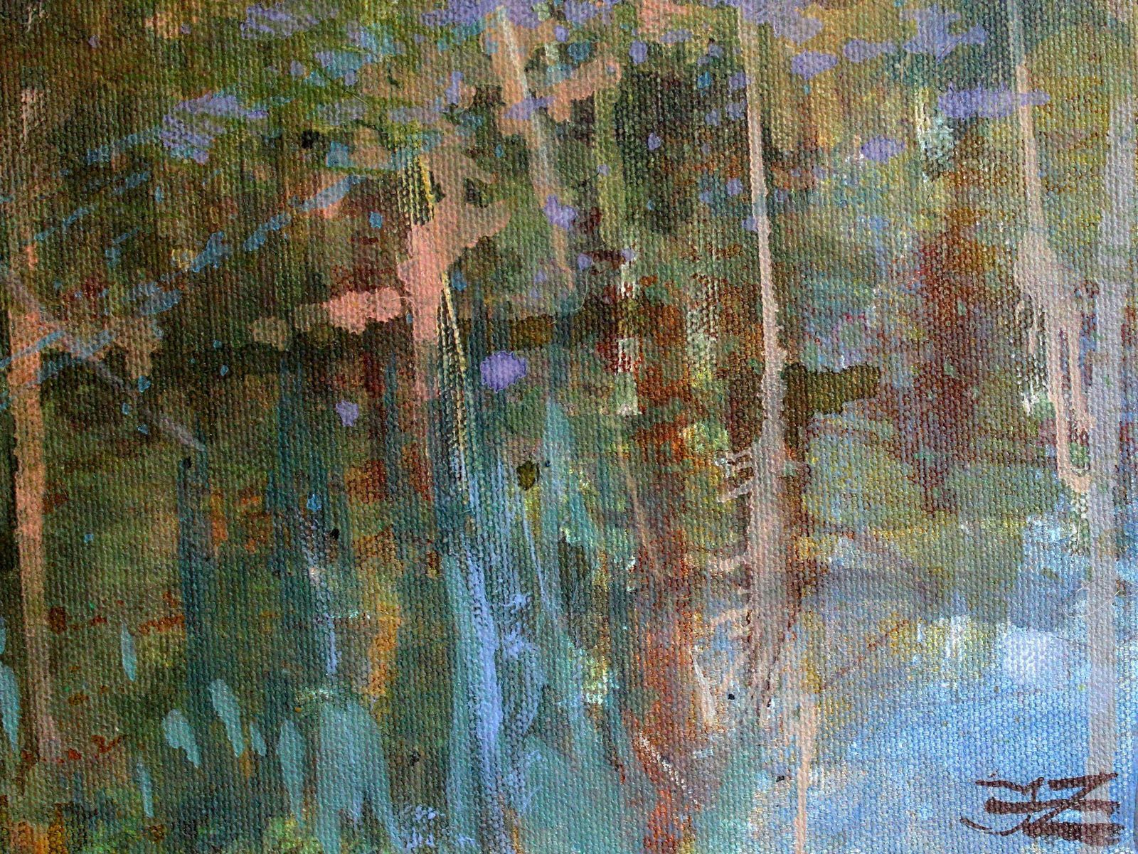 Janis Zingitis Lake Shore In Spring. 2023, Acrylic On Canvas, 60x80 Cm photo furniture