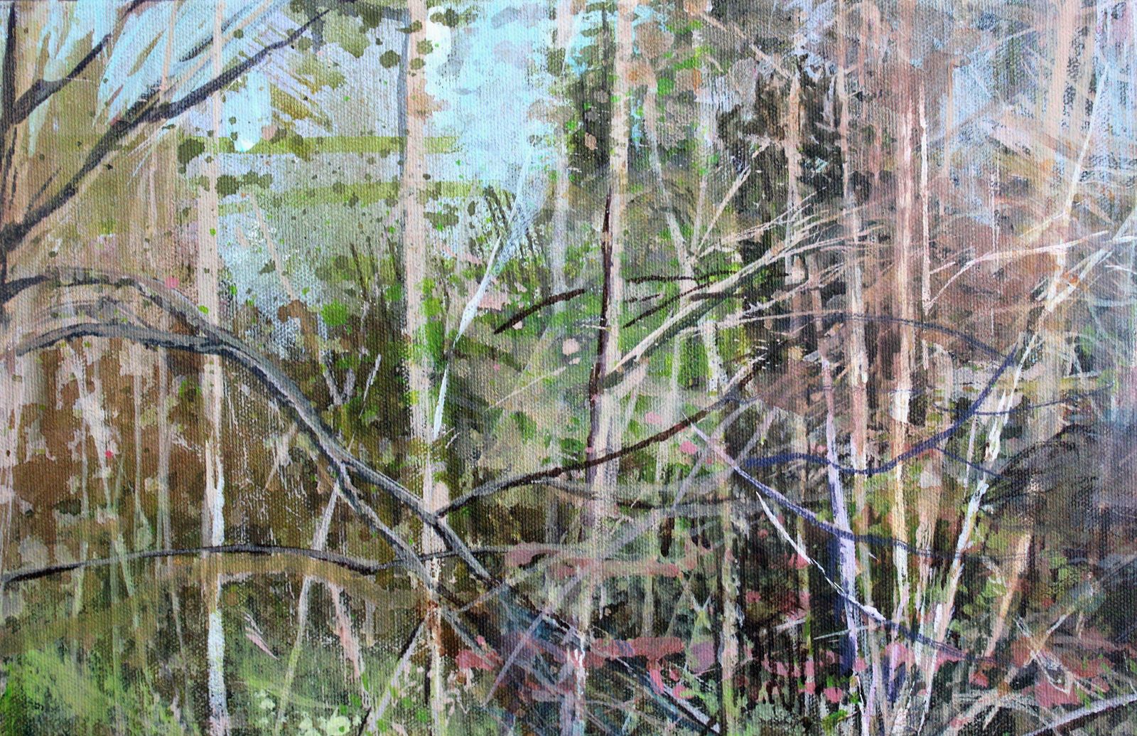 Janis Zingitis Lake Shore In Spring. 2023, Acrylic On Canvas, 60x80 Cm photo buy