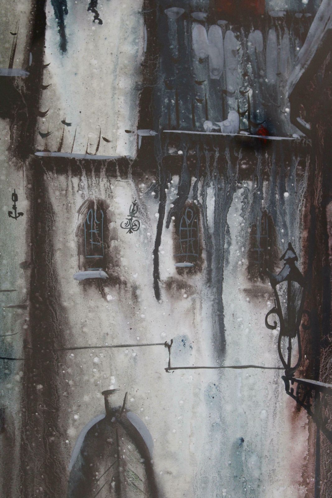 Janis Brekte Old Riga. 1982, Paper, Watercolor, 60x32 Cm photo 1099.0