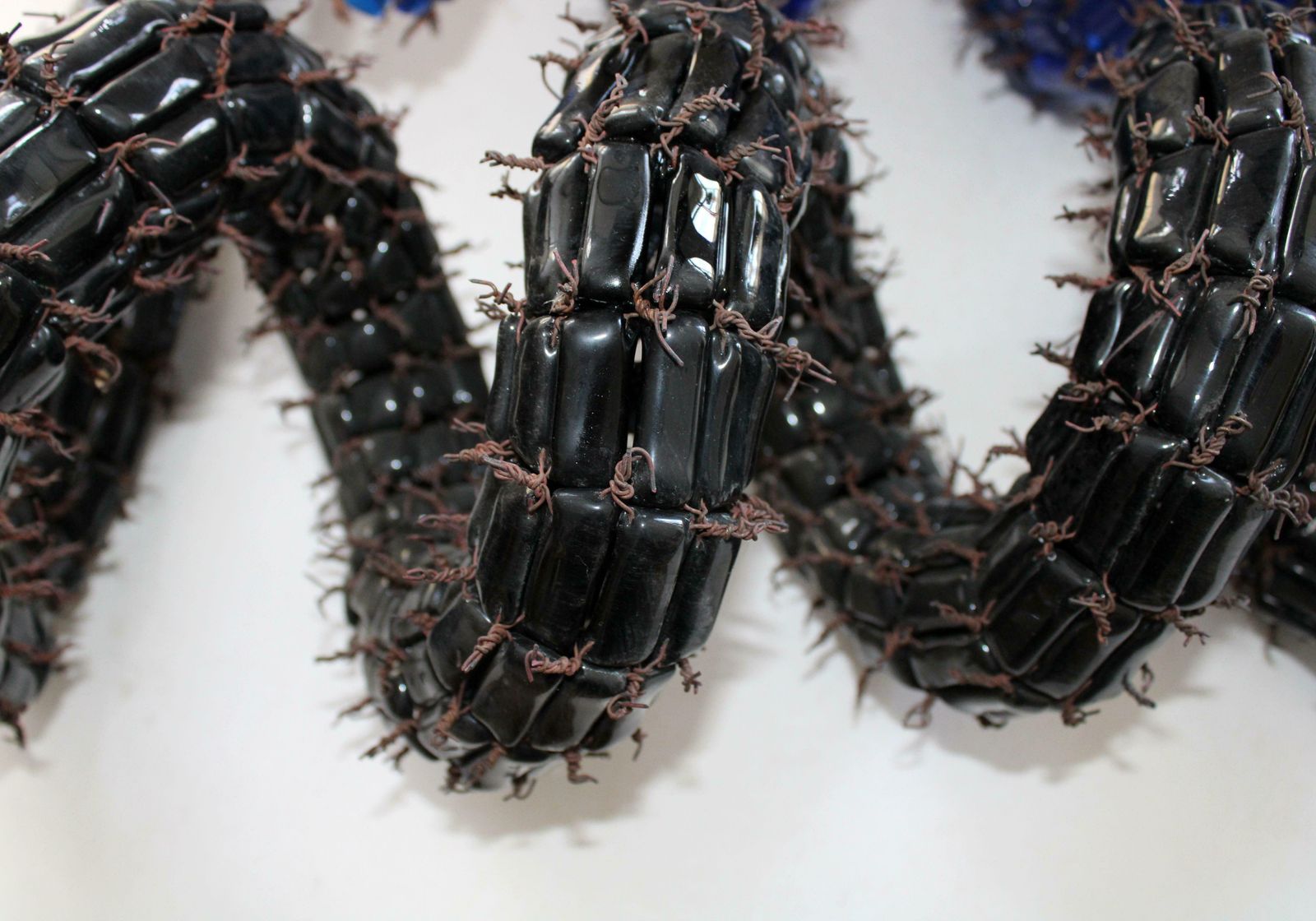 Marta Gibiete Direction Blue   Black. 2006, Glass, Copper, Author Technique 18x56x50 Cm 2006 photo buy